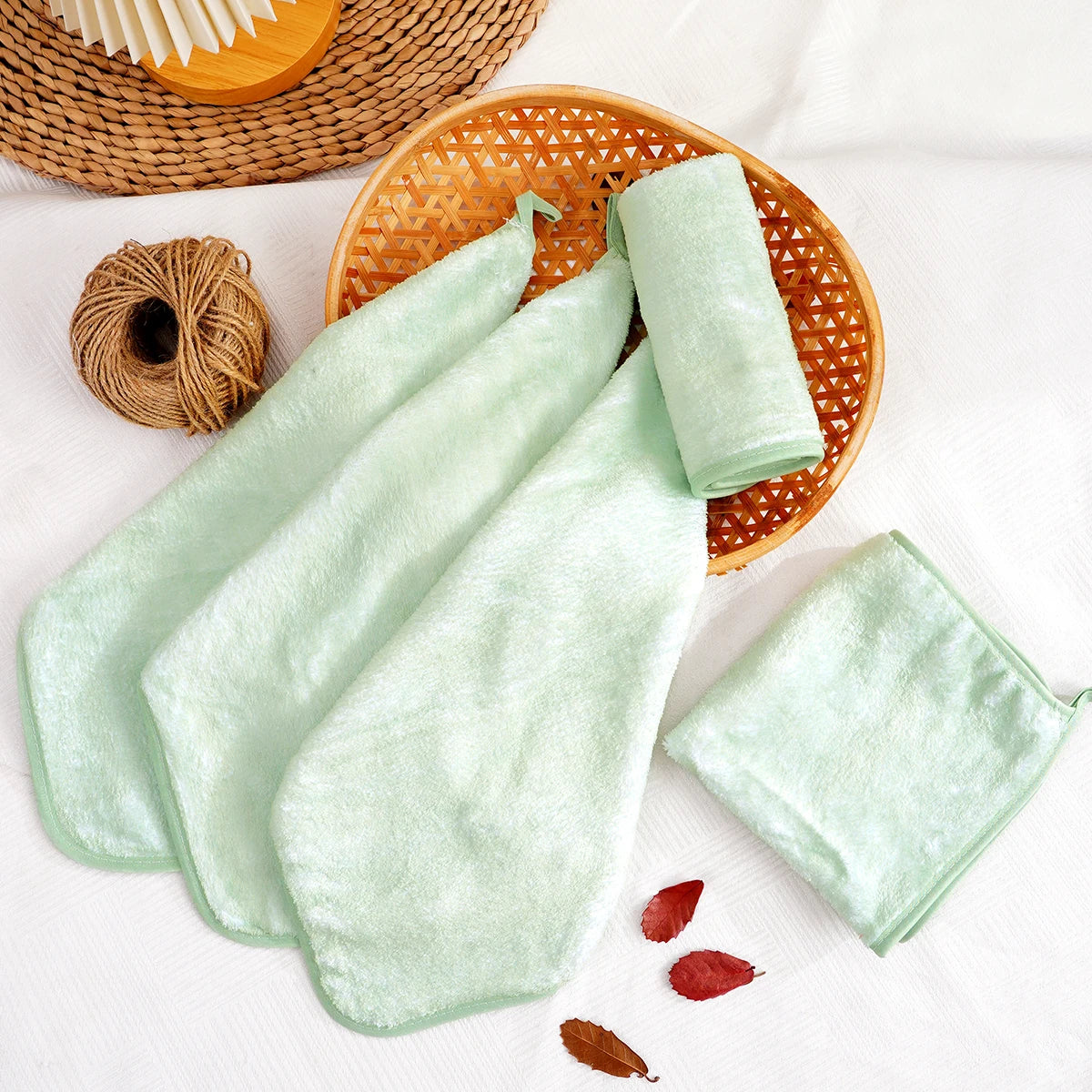 BrandName Baby Washcloths 5 Pack Medium Thickness For Newborn Skin Gentle Bathing Wiping On The Go Model BWC5
