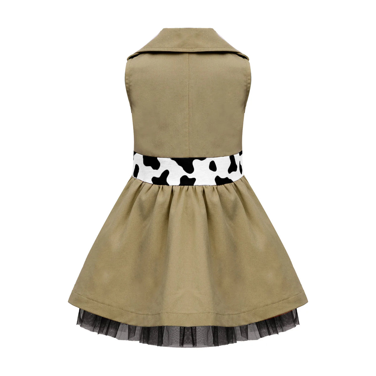 Toddler Baby Girls Zookeeper Suit Sleeveless Cute Animal Embroidery Tulle Dress Birthday Party Cake Smash Zoo Keeper Outfits