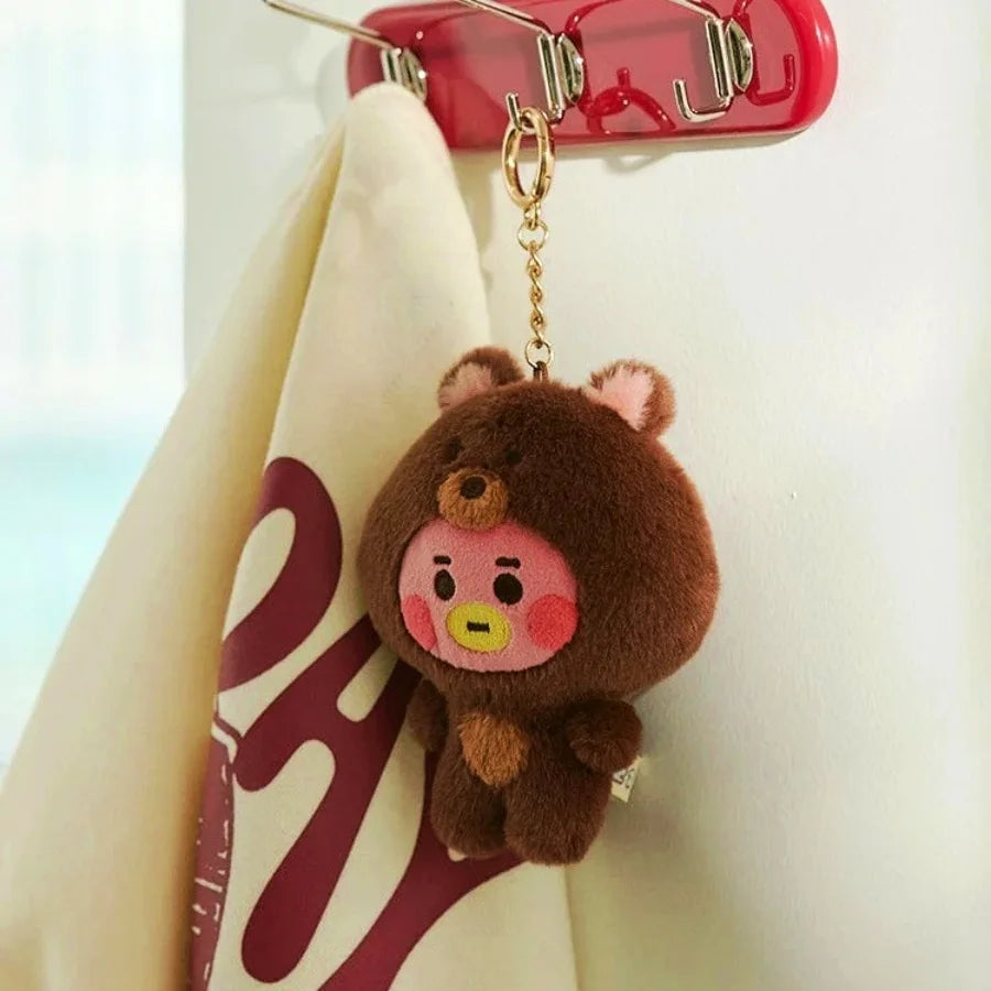 BT-21 KPOP Korean Popular Fashion Zoo series.doll keychain Plush Pendant Bag Hanging Gift Plush toys.ARMY Fan collection gifts