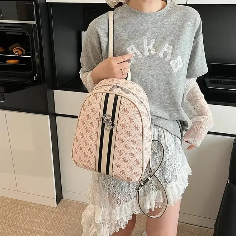 Elegant Leather Vintage Diaper Bag: Luxury Crossbody Handbag For Women With Designer Letter Logo And Large Tote Capacity