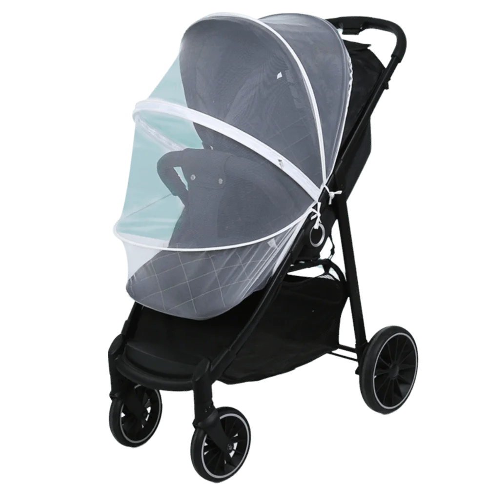 Ventilate Stroller Mosquito Net For Pushchair With Zipper Folding Design 67x65 cm Mosquito Protection
