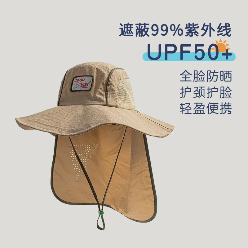 SunGuard Kids Quick Dry Sun Protection Hat Model SgHat01 For Summer Beach Boys And Girls