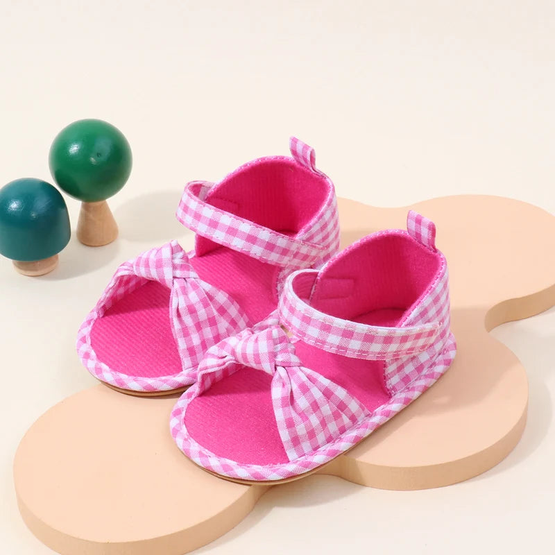 2025 Hot Summer Baby Girls First Walking Toddler Shoes With High Quality TPR Sole Beautiful Design For 0-18M Baby Girls Shoes