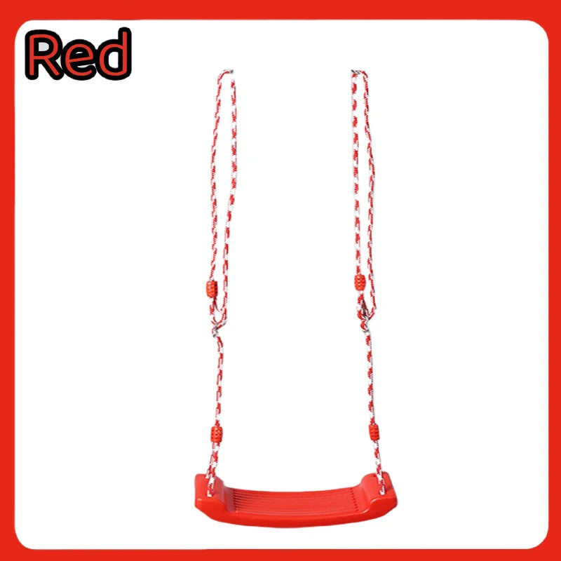 Curved Board Swing Seat For Kids Indoor Outdoor Garden Swing With Safety Belt And Reinforced Ropes