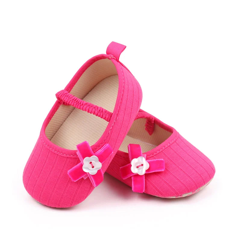 2025 Spring And Autumn Baby Girls First Walking Indoor Outdoor Toddler Shoes With Cute Design Soft And Comfortable Sole For 0-18