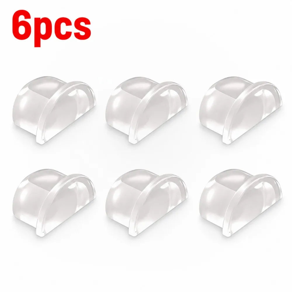 Transparent Silicone Door Stopper Self Adhesive Wall Protector Rubber Bumper Pad Model 01 For Doors Cabinets Furniture