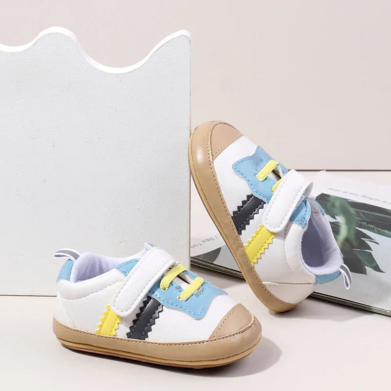 Baby Girls Boys Casual Shoes TPR Sole Anti Slip Sneakers Fashion Design High Quality Newborn Toddler Shoes First Walkers BSK4193