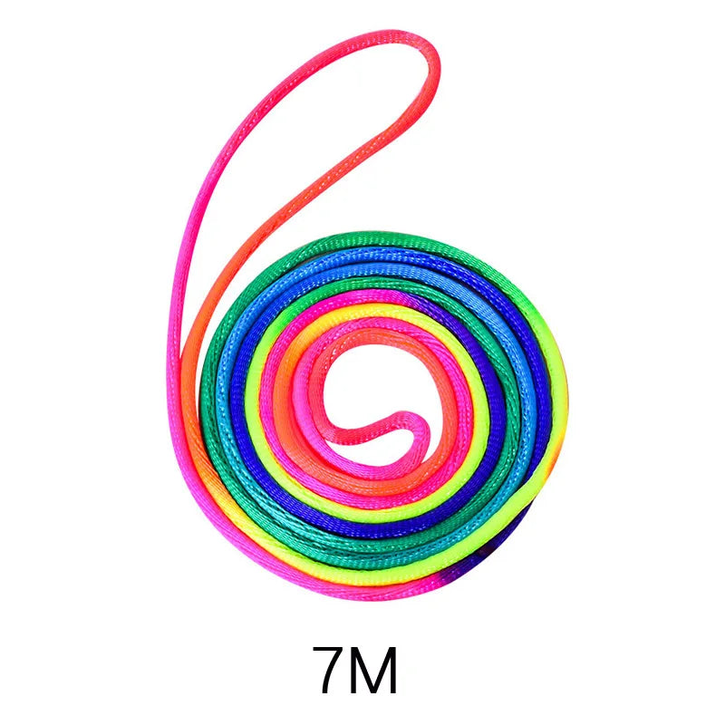 Comba Rainbow Rubber Band Jumping Game Toy for Kids Outdoor Fun 7M Length Durable Lightweight
