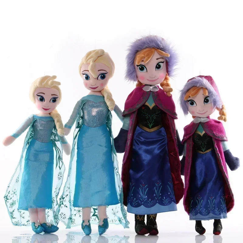 30-40cm DSN Figure Frozen Princess Plush Toy Anna Doll Snow Queen Princess Anna Elsa Soft Stuffed Animal Toys Birthday Gifts