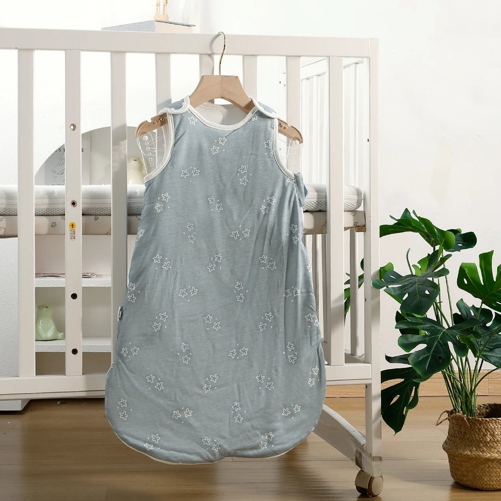 Happyflute Unisex Baby Sleep Sack, 100% Cotton Baby Sleeping Bag TOG 1, Wearable Blanket Baby, 2-Way Zipper Sleeping Bag Sack