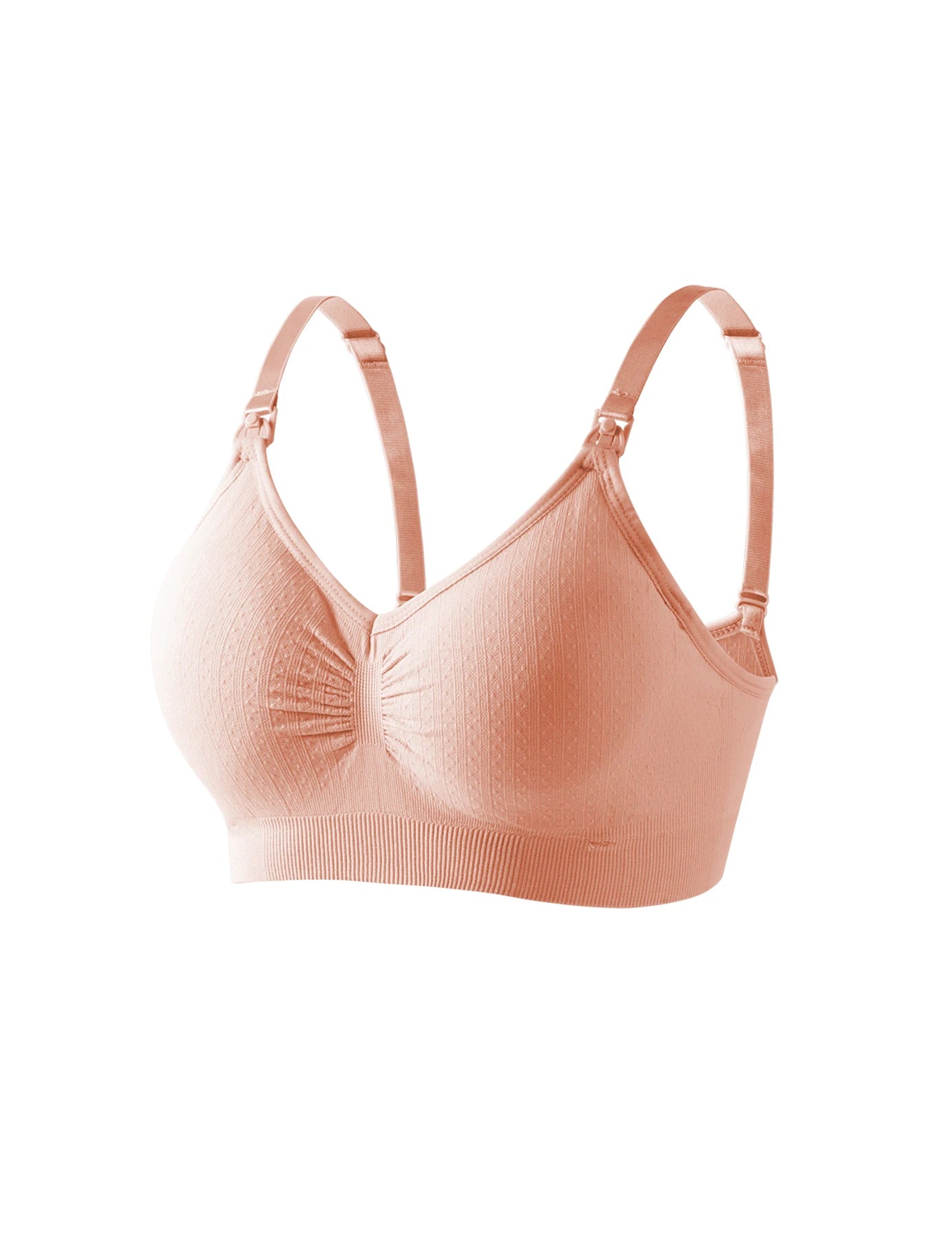 High Quality Single Handed Front Buckle Nursing Bra Breathable Women Breastfeeding Underwear Seamless Maternity Bra Push Up