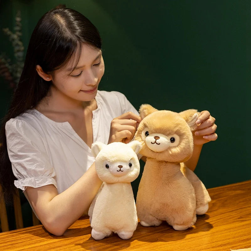 New 1pc 23/30CM Cute Fluffy Alpaca Plush Toys Soft Plush Llama Dolls Stuffed Animal Pillow Nice Friends Birthday Gift Room Decor