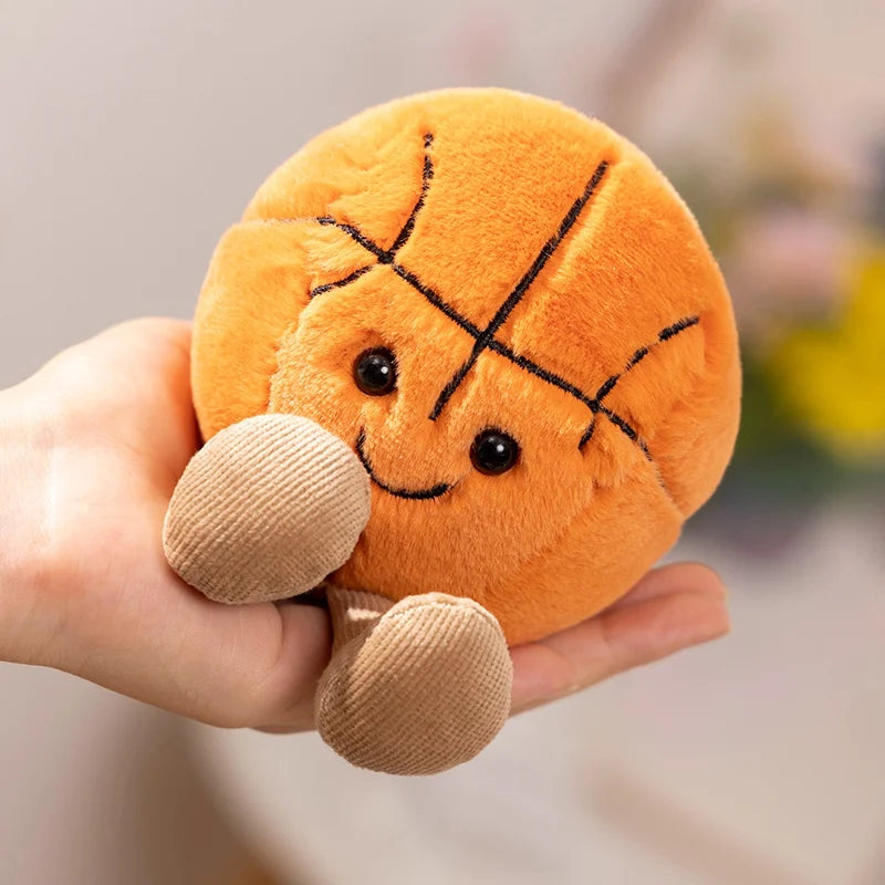 Cute Soft Stuffed Plush Toy - Basketball Football Tennis Baseball Billiards - Cute Pillow Players Souvenir Birthday Gift