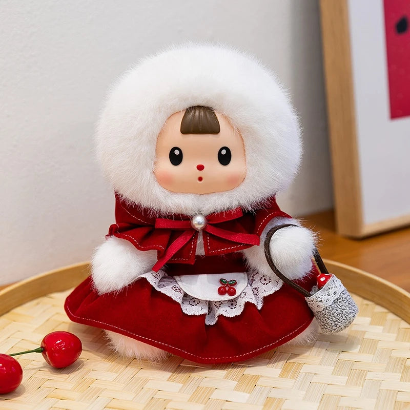 2026 New Little Red Riding Hood Big Gray Wolf Vinyl Plush Toys Cute Scholar Bear Scholar Rabbit Plush Doll Vinyl Table Companion