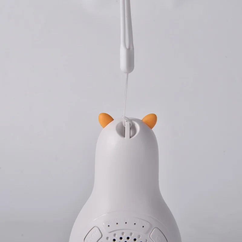 White Noise Machine M9 Portable Sleep Aid with Night Light and 24 Types of Music Cute Appearance Intelligent Sleep Monitor