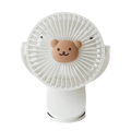 3 Speeds Cart Stroller Fan Bear Lithium Battery Portable Outdoor Fan Noiseless USB Rechargeable for 3.7V1200mAh