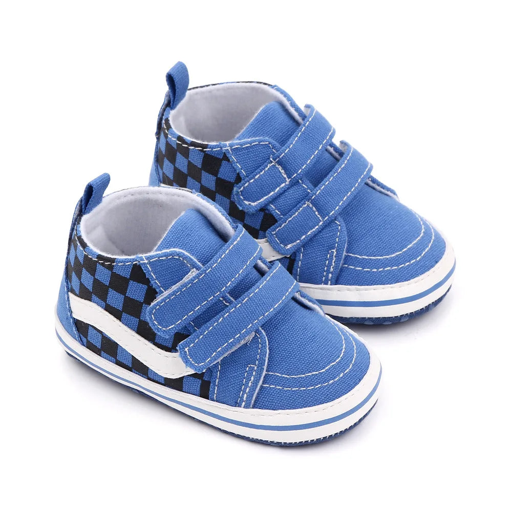 Baby Casual Shoes for Boy Spring Autumn Soft Soled Hook & Loop Fashion Design Comfortable Walking Sneakers Infant Shoes D2545