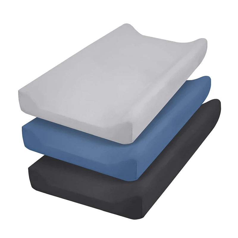 2PCS Changing Pad Cover Set Ultra Soft Breathable Cozy Microfiber Diaper Change Table Sheets for Baby Fit Most Changing Pads