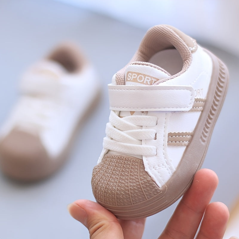 Anti-Slip Soft Sole Sneakers with Closure - Upper & Sole Low-Top Walking Shoes Suitable for, Kids,,, Playdates - Cushioned for And