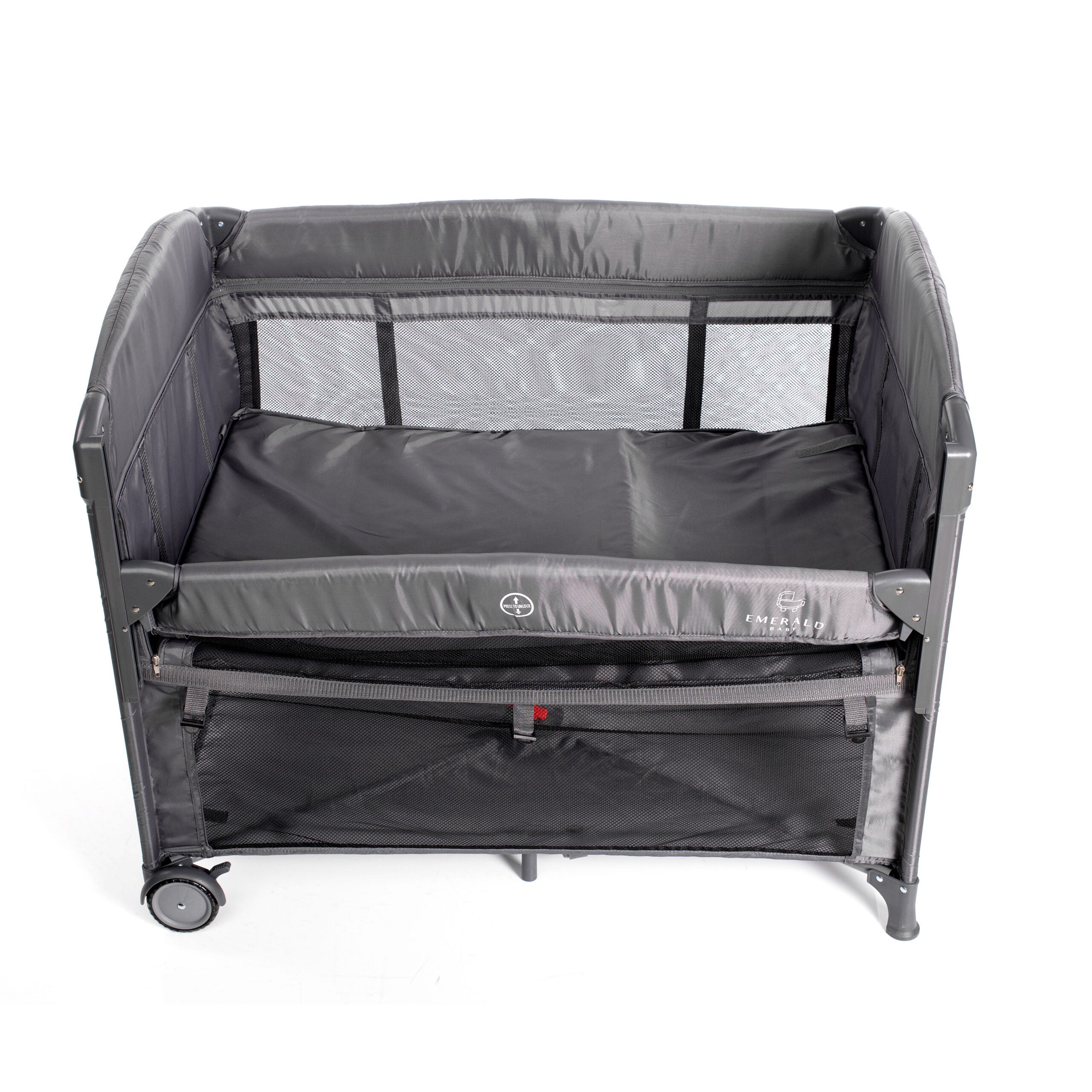 Emerald Baby Sarah Co Sleeper Camp Cot Combo Deal Mosquito Net and Changing Station