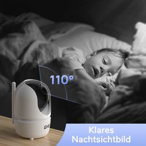 New Baby Monitor Two camera 4.3Inch Wireless With PTZ Camera High Security Camera Night Vision Temperature Monitoring Baby