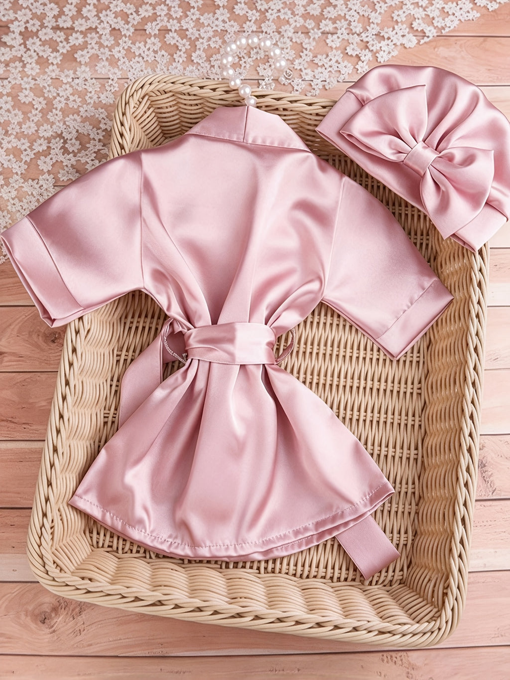 Baby Girl Summer Coat with Belt and Bow Hat