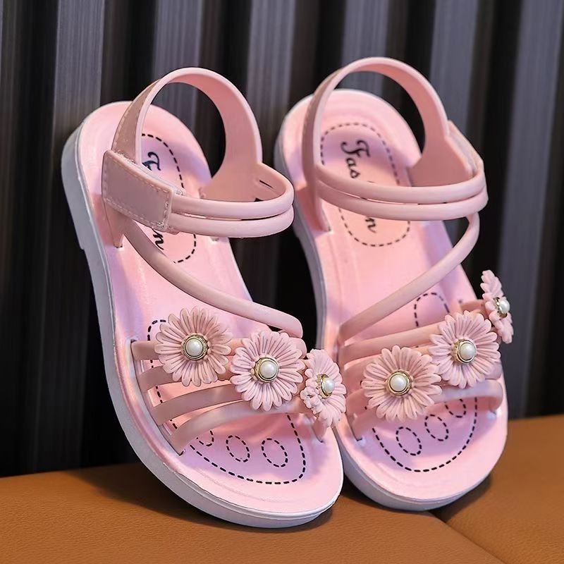 4 Seasons Girls' Flower Sandals for Little Girls
