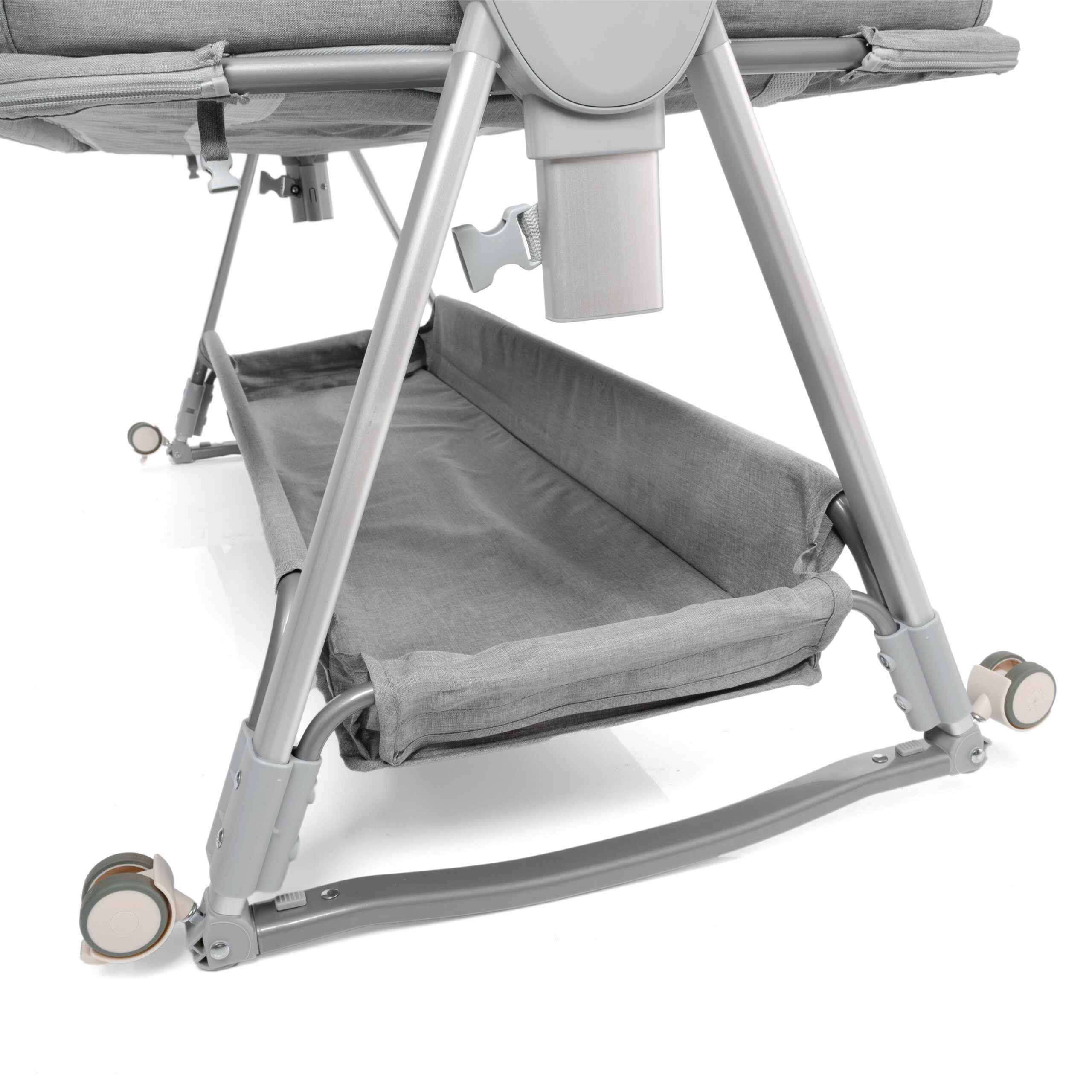 2 in 1 Babytime LARGE Co Sleeper with SECOND LEVEL to Last Longer + Swing Feature