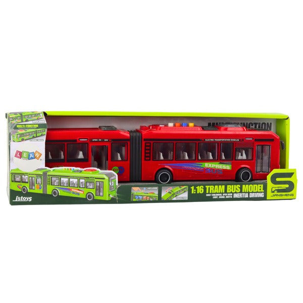 1:16 Scale Tram Bus Toy with Lights and Sounds
