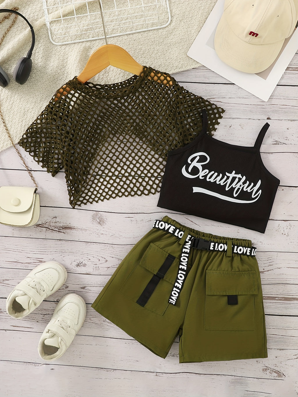 3pcs Fashion Streetwear Outdoor Outfit