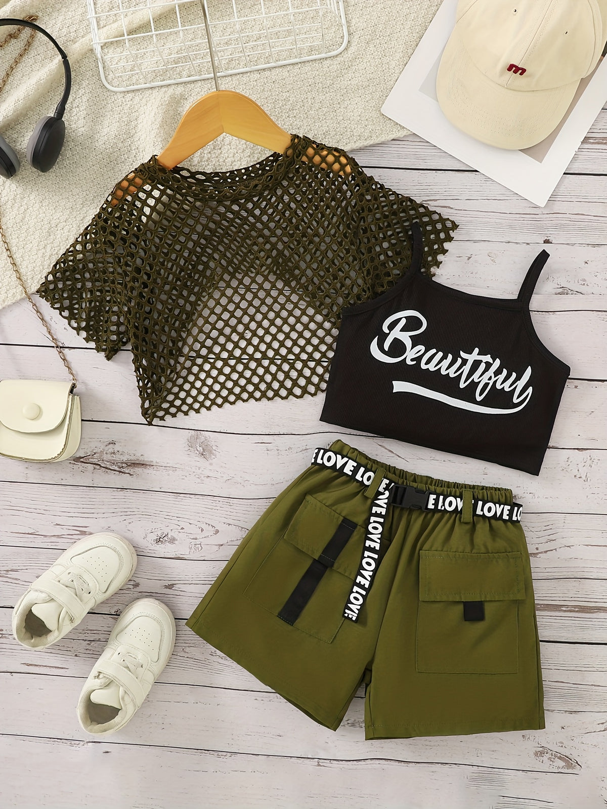 3pcs Fashion Streetwear Outdoor Outfit
