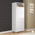 Bambino Wardrobe BW01 Kids Clothing and Toy Storage Closet for Nursery and Bedroom Organization