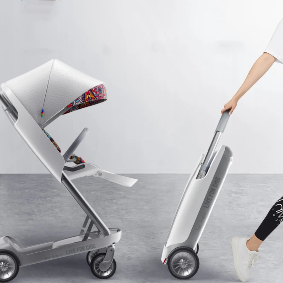 2026 Luxury Foldable Baby Tricycle Stroller – Lightweight Travel System